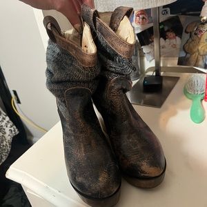 WORN ONCE Bed Stu Wedge Heels